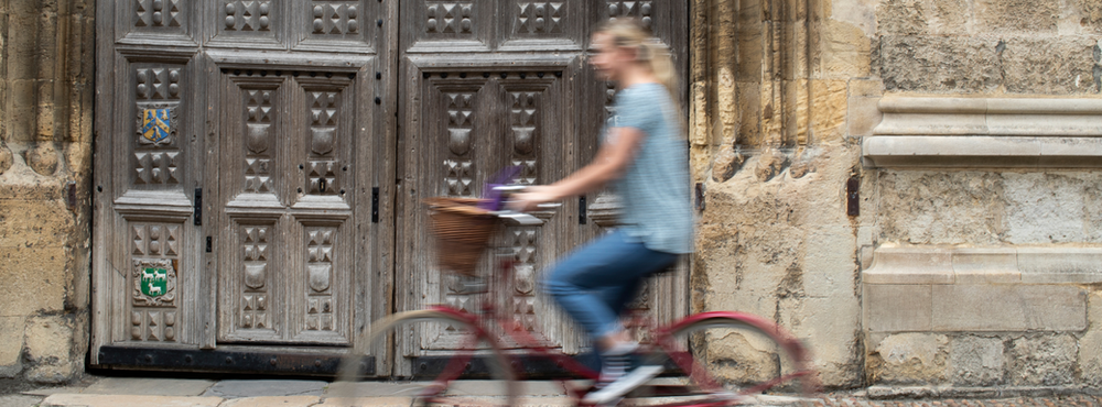 Bike outside University building