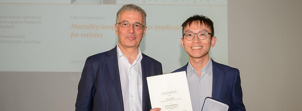 Jiaxin Shi received the Otto Hahn Medal. © David Ausserhofer / Max-Planck-Gesellschaft