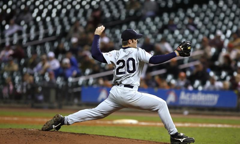 Man playing baseball