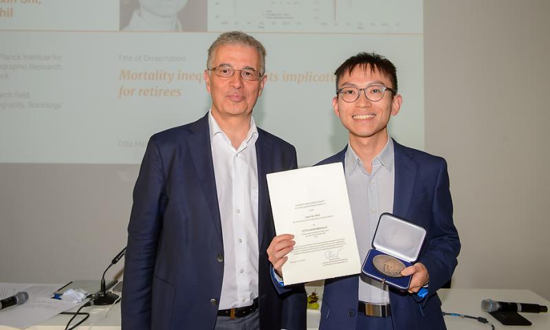 Jiaxin Shi received the Otto Hahn Medal. © David Ausserhofer / Max-Planck-Gesellschaft